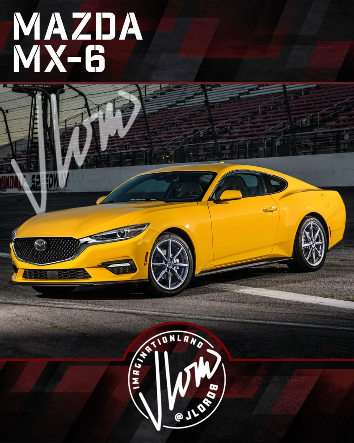 Mazda MX-6 — bočni profil (jlord8 / Instagram)